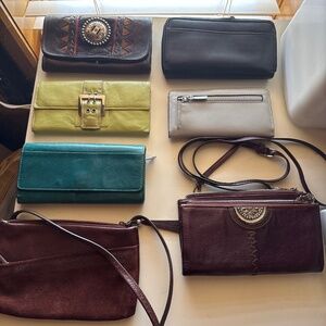 Wallets and crossbody organizers
